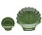 CONJUNTO DE SALADEIRA COM MOLHEIRA CONCHA - VERDE - Imagem 1