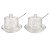 KIT 2 PEÇAS ACRÍLICO AÇUCAREIRO E PORTA GÉLEIA TRANSPARENTE COM COLHER - Imagem 1