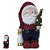 PAPAI NOEL COM LANTERNA E ÁRVORE VERMELHO E AZUL - Imagem 1