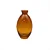 VASO COLLOR BOJUDO DECORATIVO EM VIDRO ÂMBAR - P - Imagem 1