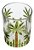 CONJ. 6 COPOS BAIXOS CRISTAL PALM TREE HANDPAINT 340ml - Imagem 2