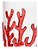 CJ 6 COPOS ALTOS ACRILICO CORAL VERMELHO 650ML - Imagem 2