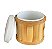 POTE / PORTA TRECO COM TAMPA PARA LAVABO - BAMBU G - Imagem 2