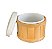 POTE / PORTA TRECO COM TAMPA PARA LAVABO - BAMBU P - Imagem 2