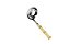CONCHA PARA MOLHO DE AÇO INOX C/ CABO DE PLASTICO BAMBU - 18CM - Imagem 1