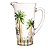 JARRA CRISTAL DE CHUMBO PALM TREE HANDPAINT - 1,2L - Imagem 1