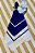 GUARDANAPO AZUL C/ BORDADO BRANCO  (UNIDADE) - Imagem 3