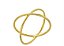 Anel X dourado - Imagem 3