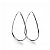 Brinco gota oval - Prata 925 - Imagem 1