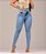 Calça Jeans Feminina Ziper No Cós Com Elastico Levanta Bumbum Lançamento - Imagem 1