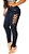 Calça Jeans Abertura Coxa Com Lycra Modela o Corpo Cintura Alta - Imagem 1