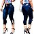 Capri Corsário Meia Calça Com Detalhes Cordinhas Jeans Lycra - Imagem 2