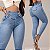 Calça Jeans Feminina 6 Botões Elastico Na Cintura Levanta Bumbum - Imagem 2