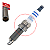 CHAVE SOQUETE ESTRIADO IMANTADO PARA VELAS 3/8 X 14mm (BMW Citroën Peugeot) - Imagem 2
