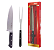 Kit Faca e Garfo Trinchante para Carne Churrasco Corneta - 2pçs - Imagem 1