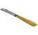 Canivete Recartilhado Latão Escama Dourado + Bainha Corneta (carbono) - Imagem 4
