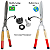 Kit Reparo porca e parafuso Para Tesoura Grama 255 Corneta Porca Forjada - Imagem 2