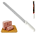 Kit Faca Serrilhada Pão + Faca Fio Fino Liso Fiambre 12pol/30cm - Imagem 5