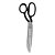 Tesoura Tapeceiro / Alfaiate / Crina 9" - Forjada - Imagem 2