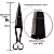 Tesoura Corneta Para Tosquia e Crina Lâmina Reta - Imagem 3