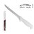 Kit 4 Facas Carne Açougueiro + Chaira 12" - Corneta Premium - Imagem 5