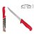 Kit 4 Facas Carne Açougueiro Vermelho + Pedra de Afiar - Corneta Premium - Imagem 5