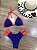 Biquini Mariza cortininha tiras (azul tangerina) - Imagem 4