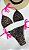 Biquini Animal Print cortininha amarrar (pink) - Imagem 2