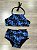Biquini cropped infantil coqueiros azul - Imagem 1