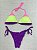 Biquini cortininha amarrar (rosa neon roxo) - Imagem 4