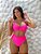Biquini meia taça hot pant canelado pink - Imagem 1