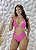 Biquini cortininha canelado calcinha lipo pink - Imagem 1