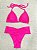 Biquini cortininha canelado calcinha lipo pink - Imagem 2