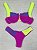 Biquini meia taça atoalhado (lilás roxo neon) - Imagem 3