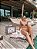 Biquini Cortininha Dupla Face Resort - Onça Fundo Nude - Imagem 1