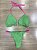Biquini Cortininha Dupla Face Dots - Verde com Pink - Imagem 2