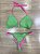 Biquini Cortininha Dupla Face Dots - Verde com Pink - Imagem 1