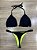 Biquini Cortininha Dupla Face - Preto e Neon - Imagem 3