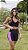 Conjunto fitness shorts bolso (preto pink) - Imagem 1