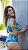 Biquini V Hot Pant (folhagem verde azul) - Imagem 3