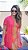 Chemise Tule (onça pink com laranja) - Imagem 1