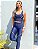 Conjunto fitness aveludado com bolso (marinho verde neon) - Imagem 1