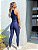 Conjunto fitness aveludado com bolso (marinho verde neon) - Imagem 3