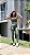 Conjunto fitness aveludado com bolso (verde off white) - Imagem 1