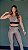 Conjunto fitness aveludado (bronze preto off white) - Imagem 3