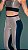 Conjunto fitness aveludado (bronze preto off white) - Imagem 4