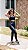 Conjunto fitness aveludado com bolso (preto) - Imagem 2
