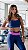 Conjunto fitness aveludado (marinho pink neon) - Imagem 3