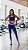 Conjunto fitness aveludado (marinho pink neon) - Imagem 2