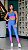 Conjunto fitness power (azul pink) - Imagem 1